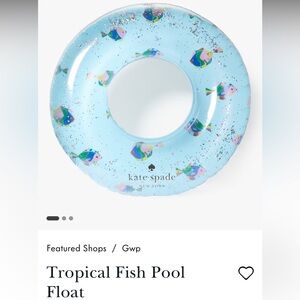 KATE SPADE POOL TUBE FLOAT